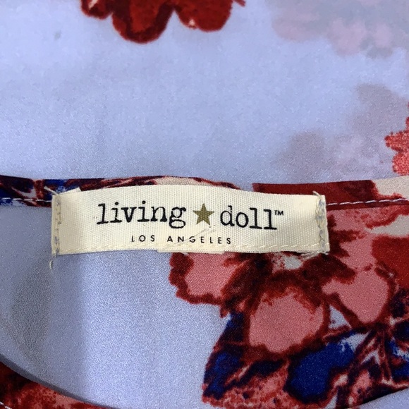 Living Doll LA Floral Ruffle Blouse - Picture 8 of 8